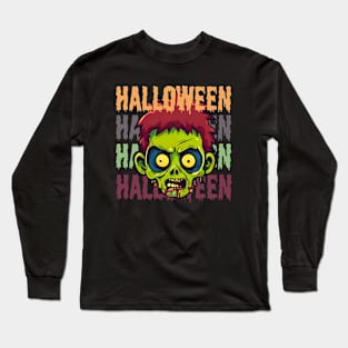 Zombie Halloween -cartoony Long Sleeve T-Shirt